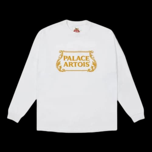 Palace x Stella Artois Drop Shoulder Long-Sleeve 'White'