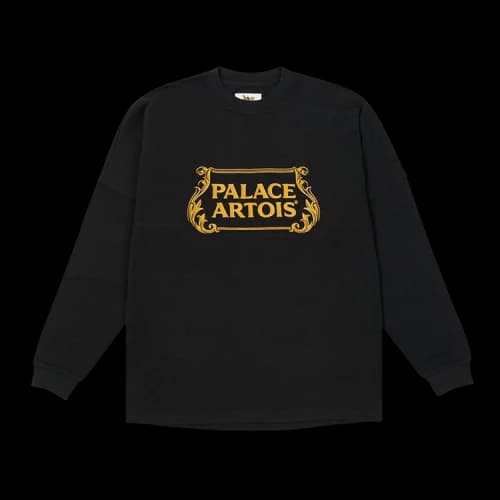 Palace x Stella Artois Drop Shoulder Long-Sleeve 'Black'