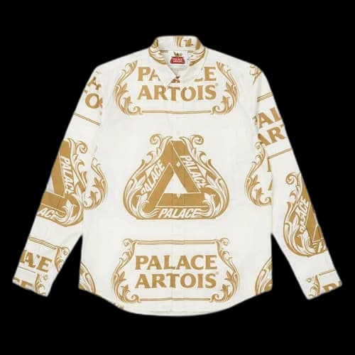 Palace x Stella Artois Oxford Shirt 'White/Gold'