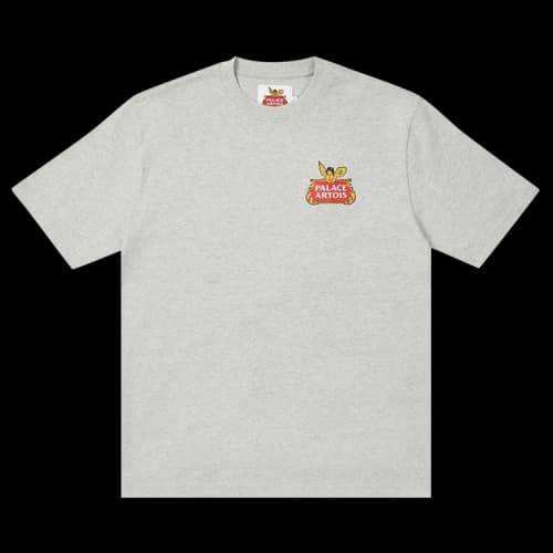 Palace x Stella Artois P-Skim T-Shirt 'Grey Marl'