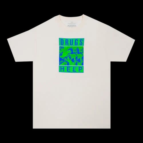 Pleasures Drugs Help T-Shirt 'Créme'