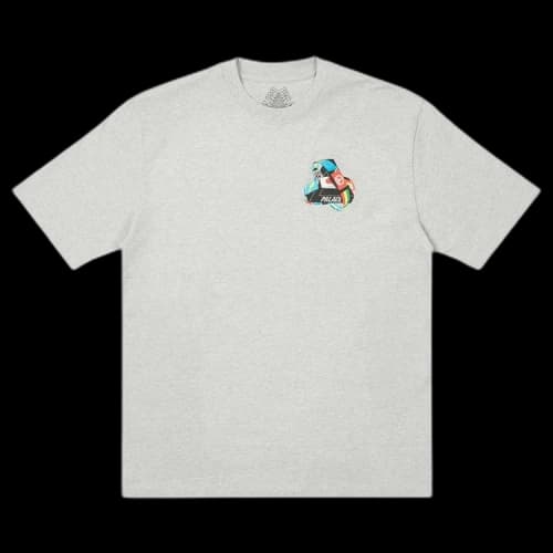 Palace Tri-Flag T-Shirt 'Grey Marl'