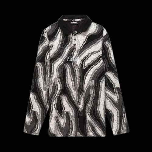 Pleasures Crust Long-Sleeve Polo 'Black'
