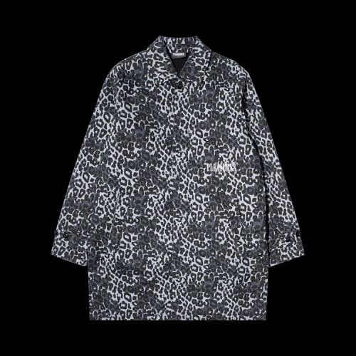 Pleasures Grave Cheetah Trench Coat 'Blue'