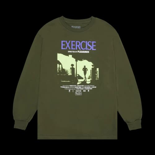 Pleasures Exercise Long-Sleeve T-Shirt 'Olive'