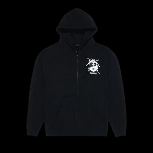Pleasures Bug Zip Up Hoodie 'Black'