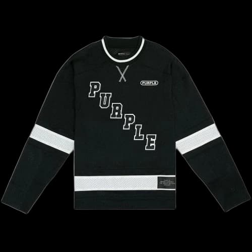 PURPLE BRAND Team Mesh Long-Sleeve Top 'Black'