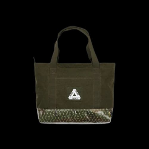 Palace X-Pac Cotton Canvas Shopper Bag 'Olive'