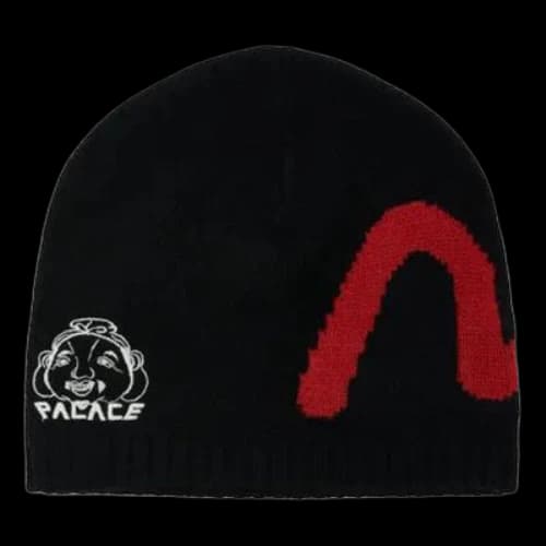 Palace X Evisu Seagull Godhead Beanie 'Black'