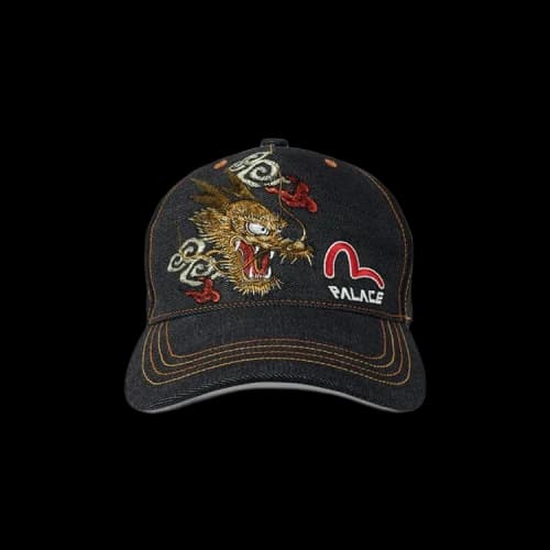 Palace x Evisu Denim Trucker Hat 'Indigo'