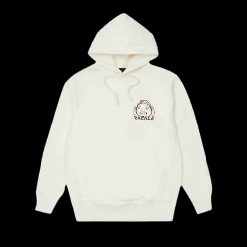Palace x Evisu Tri-Godhead Hood 'Egret'