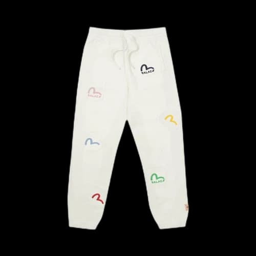 Palace x Evisu Multi Pocket Jogger 'Egret'