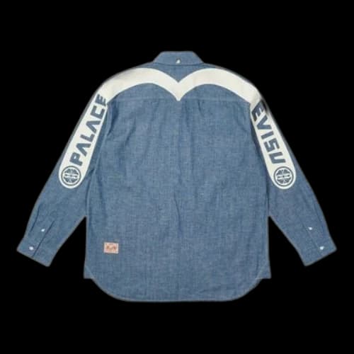 Palace x Evisu Classic Daicock Denim Shirt 'Blue'