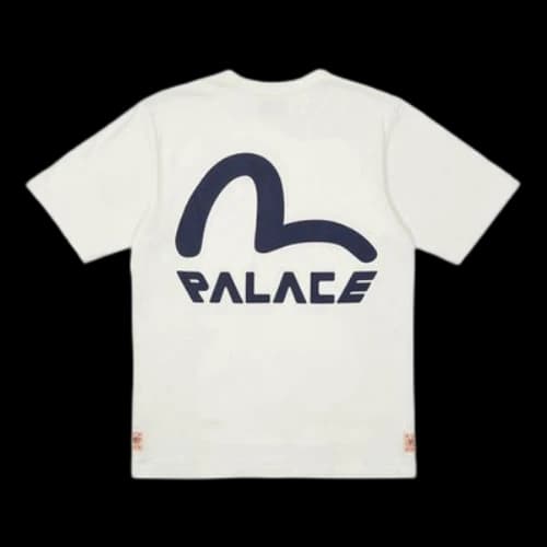 Palace X Evisu Seagull Logo T-Shirt 'White'
