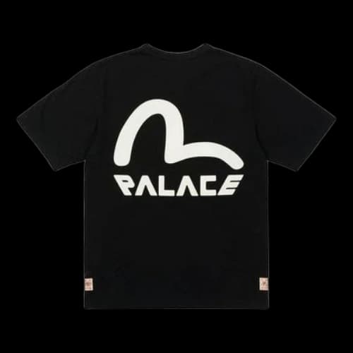 Palace X Evisu Seagull Logo T-Shirt 'Black'