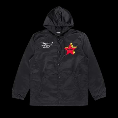 Pleasures Berlin Satin Coaches Jacket 'Black'