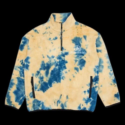Pleasures Caffeine Polar Fleece Quarter Zip 'Tan'