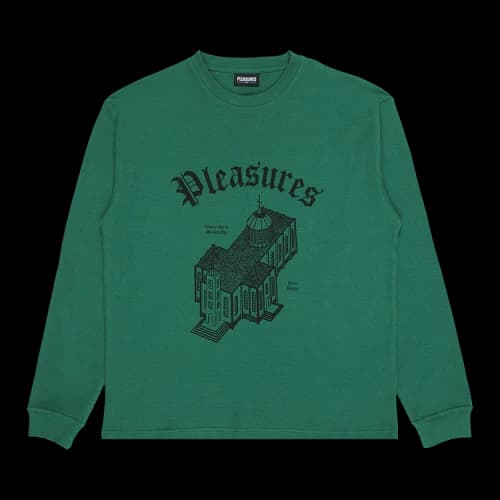 Pleasures Glory Waffle Knit Long-Sleeve 'Green'