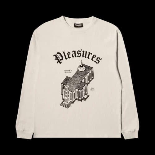 Pleasures Glory Waffle Knit Long-Sleeve 'Natural'