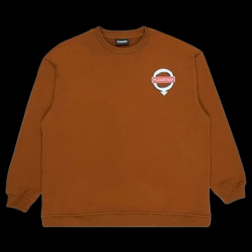 Pleasures Language Crewneck 'Caramel'