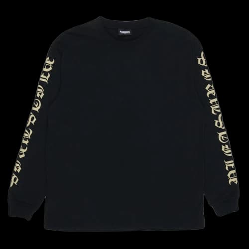 Pleasures Old E Heavyweight Long Sleeve Shirt Black