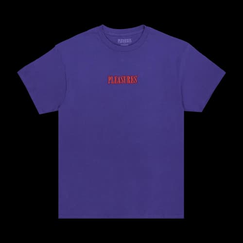 Pleasures Core Embroidered T-Shirt 'Purple'