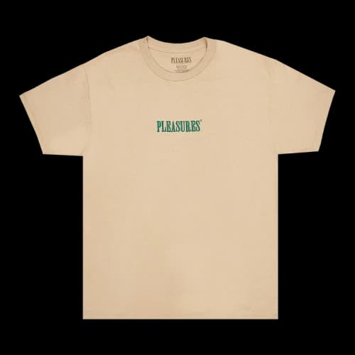 Pleasures Core Embroidered T-Shirt 'Sand'