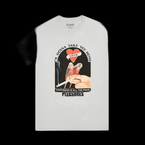 Pleasures Lovebirds T-Shirt 'Silver'