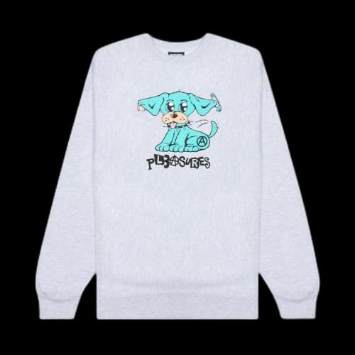 Pleasures Ruff Premium Crewneck 'Heather Grey'