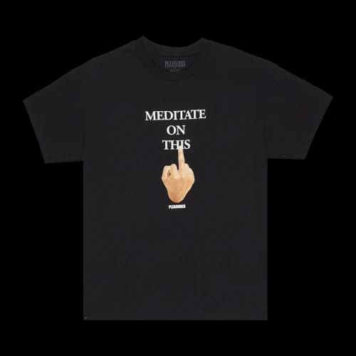 Pleasures Message T-Shirt 'Black'