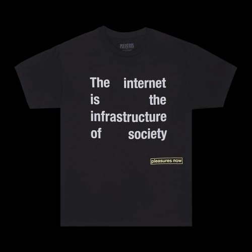 Pleasures Internet T-Shirt 'Black'