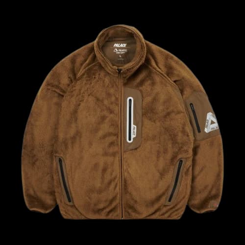Palace Polartec High Loft Track Jacket 'Brown'