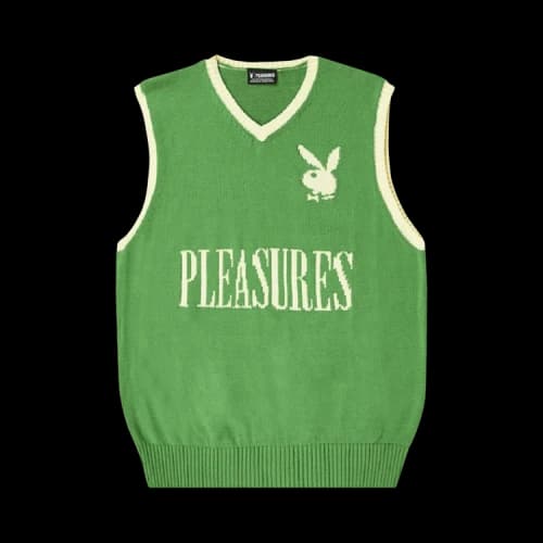 Pleasures PB Sweater Vest 'Green'