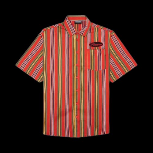Pleasures Nailed Short-Sleeve Button Down 'Red'