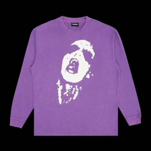 Pleasures Shout Heavyweight Long-Sleeve Shirt 'Purple'