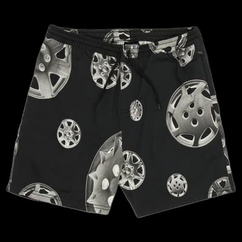 Pleasures Roadside Twill Shorts 'Black'