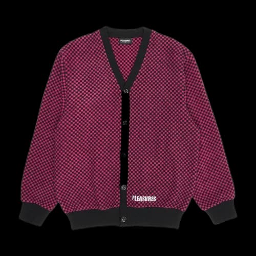 Pleasures Alliance Checkered Cardigan 'Black'