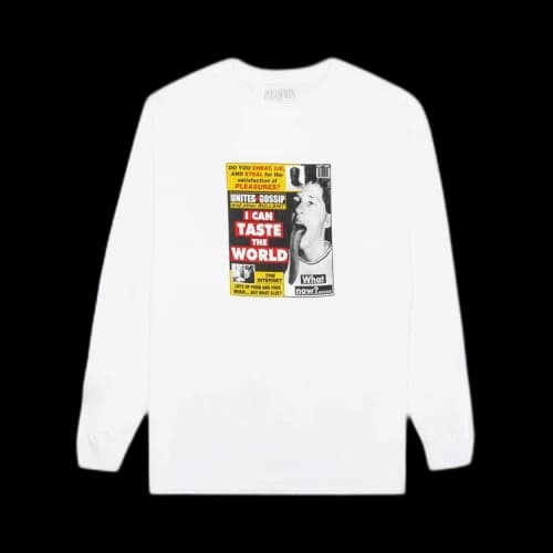 Pleasures Gossip Long-Sleeve T-Shirt 'White'
