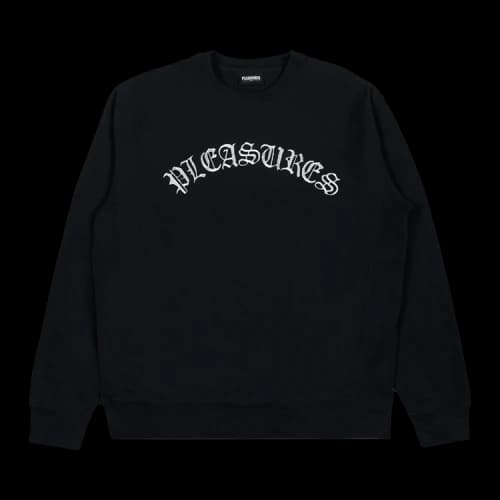 Pleasures Old E Premium Crewneck 'Black'