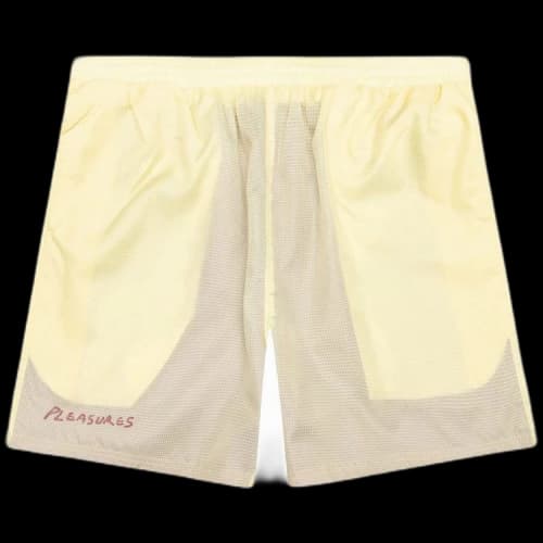 Pleasures VCR Active Shorts 'Cream'