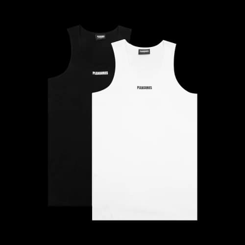 Pleasures Standard Tank Top 'Black/White'
