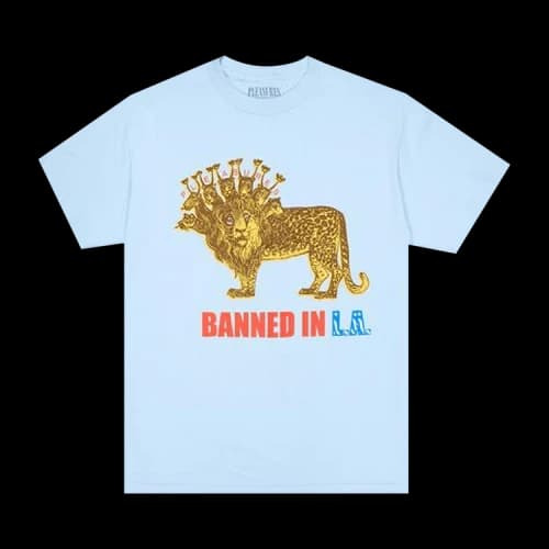 Pleasures Banned T-Shirt 'Blue'