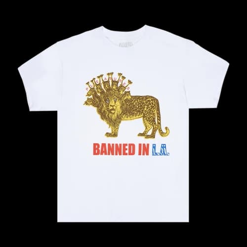 Pleasures Banned T-Shirt 'White'