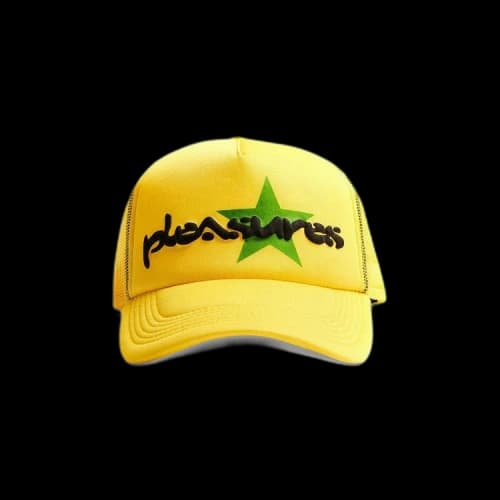 Pleasures Vibration Mesh Trucker Cap 'Yellow'