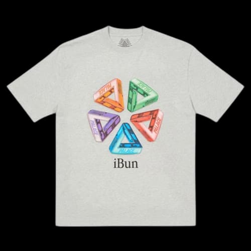Palace Ich Bun T-Shirt 'Grey Marl'