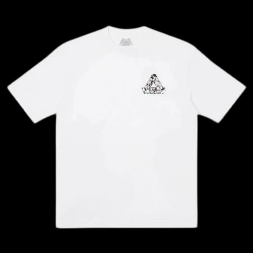 Palace Tri-Heads T-Shirt 'White'