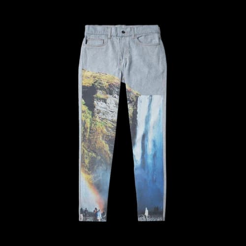Pleasures Prelude Printed Denim Pant 'Blue'