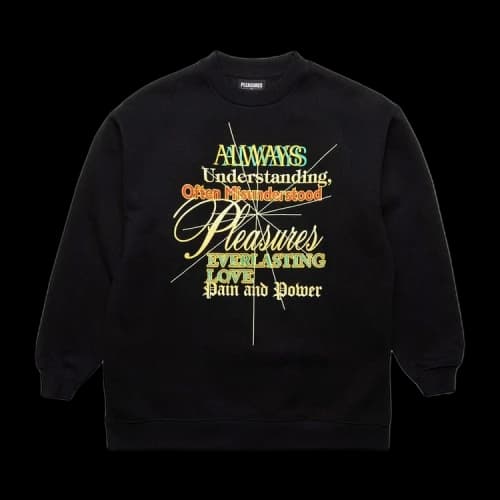 Pleasures Faith Crewneck Sweatshirt 'Black'