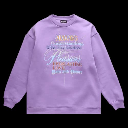 Pleasures Faith Crewneck Sweatshirt 'Purple'