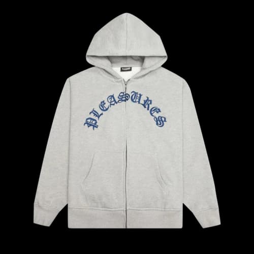 Pleasures Together Zip Hoodie 'Grey'